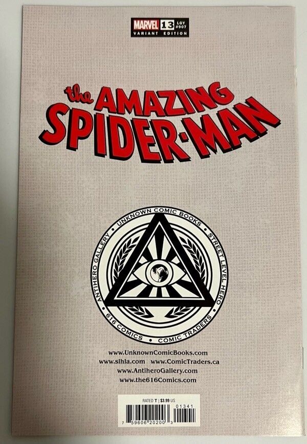 ๐ฅ๐ท AMAZING SPIDER-MAN #13 TONY DANIEL Trade Dress Variant BLACK CAT