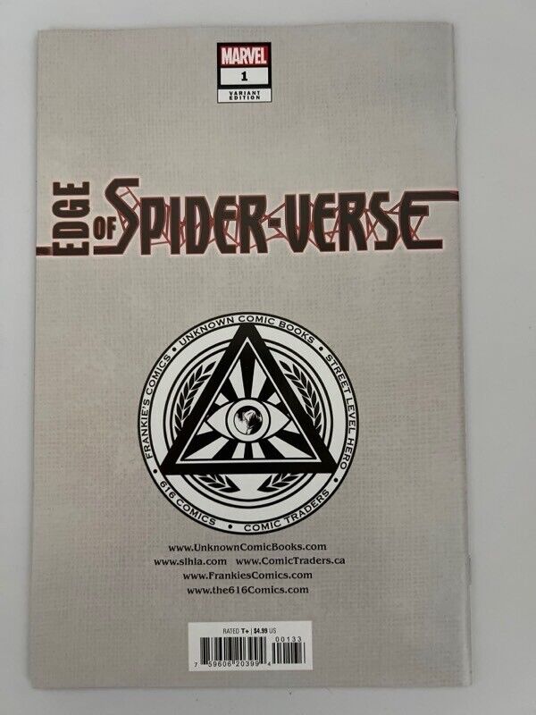 ๐ฅ๐ท EDGE OF SPIDER-VERSE 1 TYLER KIRKHAM Unknown 616 Comics Virgin Variant
