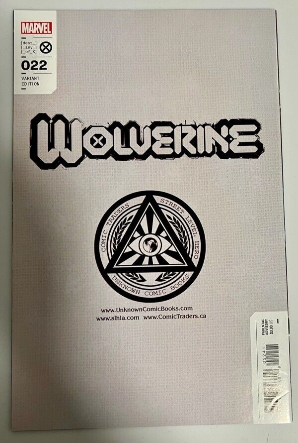 WOLVERINE #22 * IVAN TAO EXCLUSIVE TRADE DRESS VARIANT X-MEN ๐ฅ๐ฅ๐ฅ