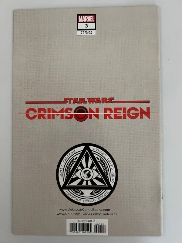 π¨π₯ STAR WARS CRIMSON REIGN #3 KIRKHAM Comics Yoda Trade Dress Variant