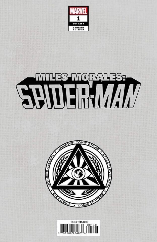 π₯π· MILES MORALES SPIDER-MAN 1 IVAN TAO Unknown 616 Virgin Variant Spider-Gwen