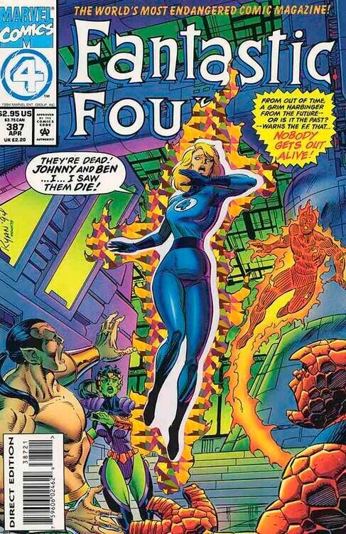 1994 Fantastic Four Vol 1 #387 Deluxe (Partial Foil) Direct Edition 1994