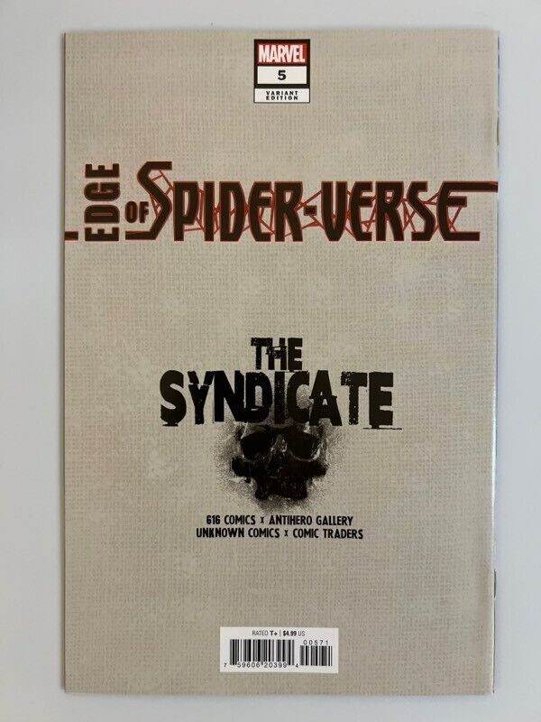 π₯π· EDGE OF SPIDER-VERSE #5 ANACLETO 616 Trade Dress Variant WEB-WEAVER