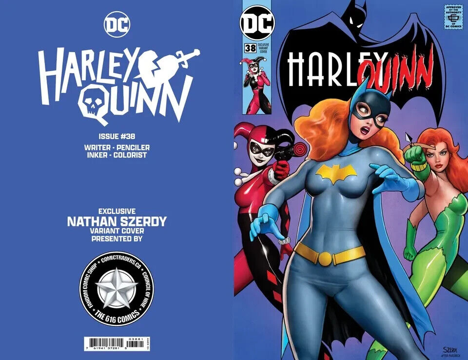 π₯ HARLEY QUINN #38 NATHAN SZERDY 616 Trade Dress Variant A LTD 3000