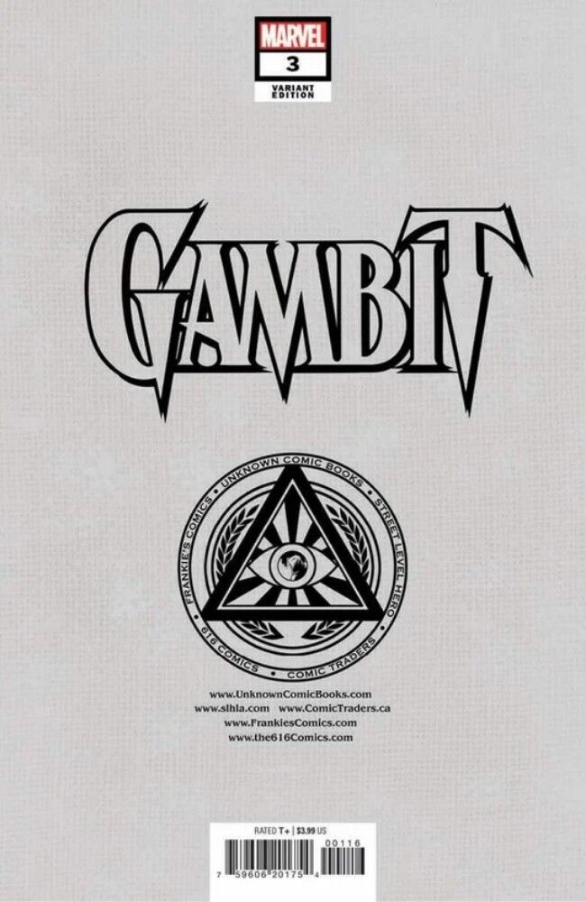 π₯βοΈ GAMBIT #3 SCOTT WILLIAMS Unknown 616 Comics Trade Dress Variant