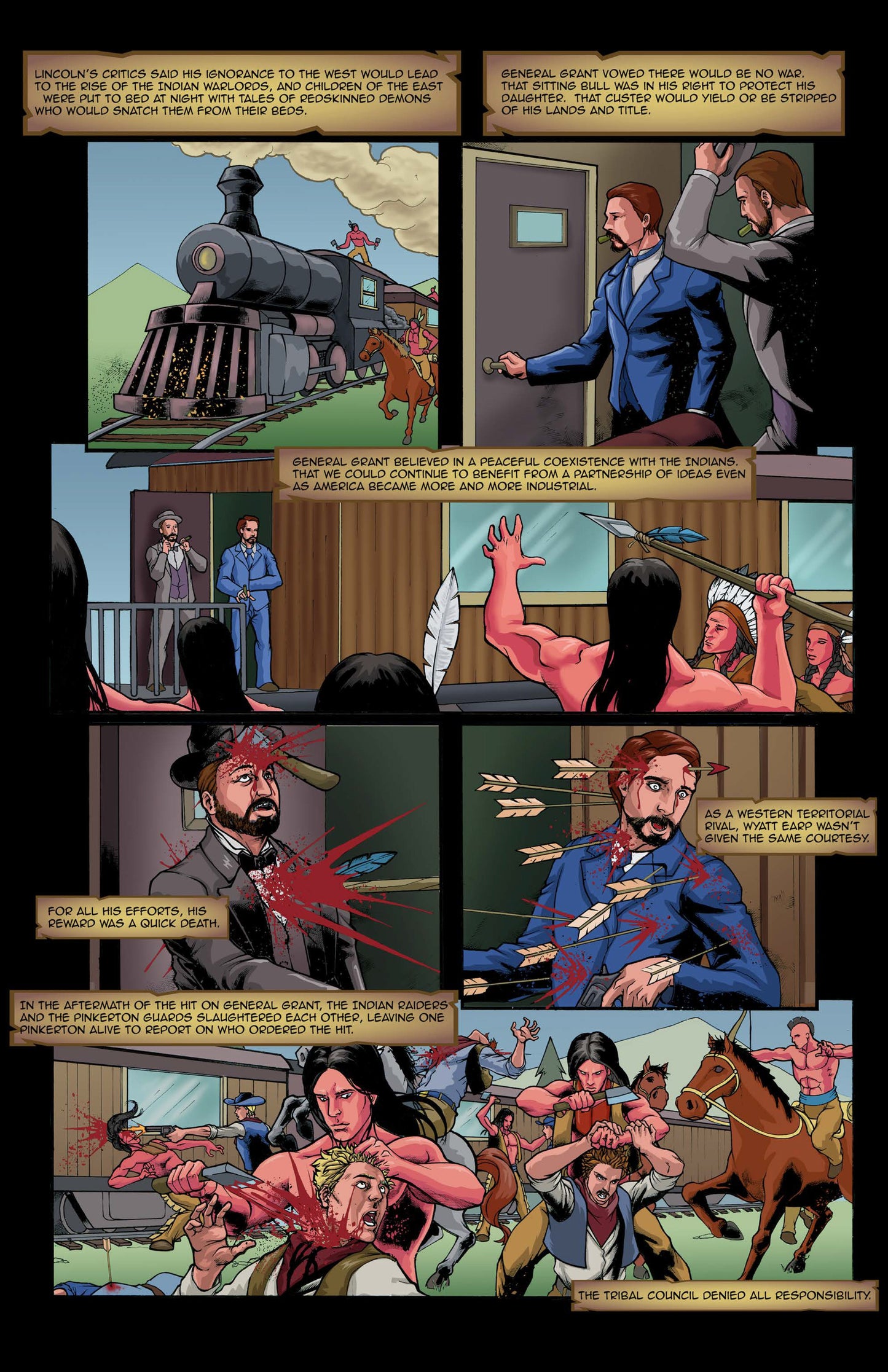 Faro: Book 5 – Digital Download | Ghost Raider & Abraham Lincoln Wild West Civil War Mature Alt-History Graphic Novel