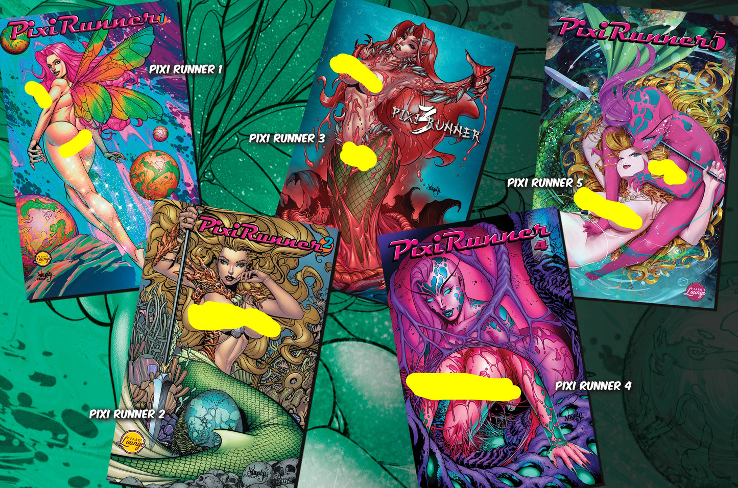 Pixi Runner #2 – Digital Download | Cassiapea Neptune Mermaid Mature Sci-Fi Comic
