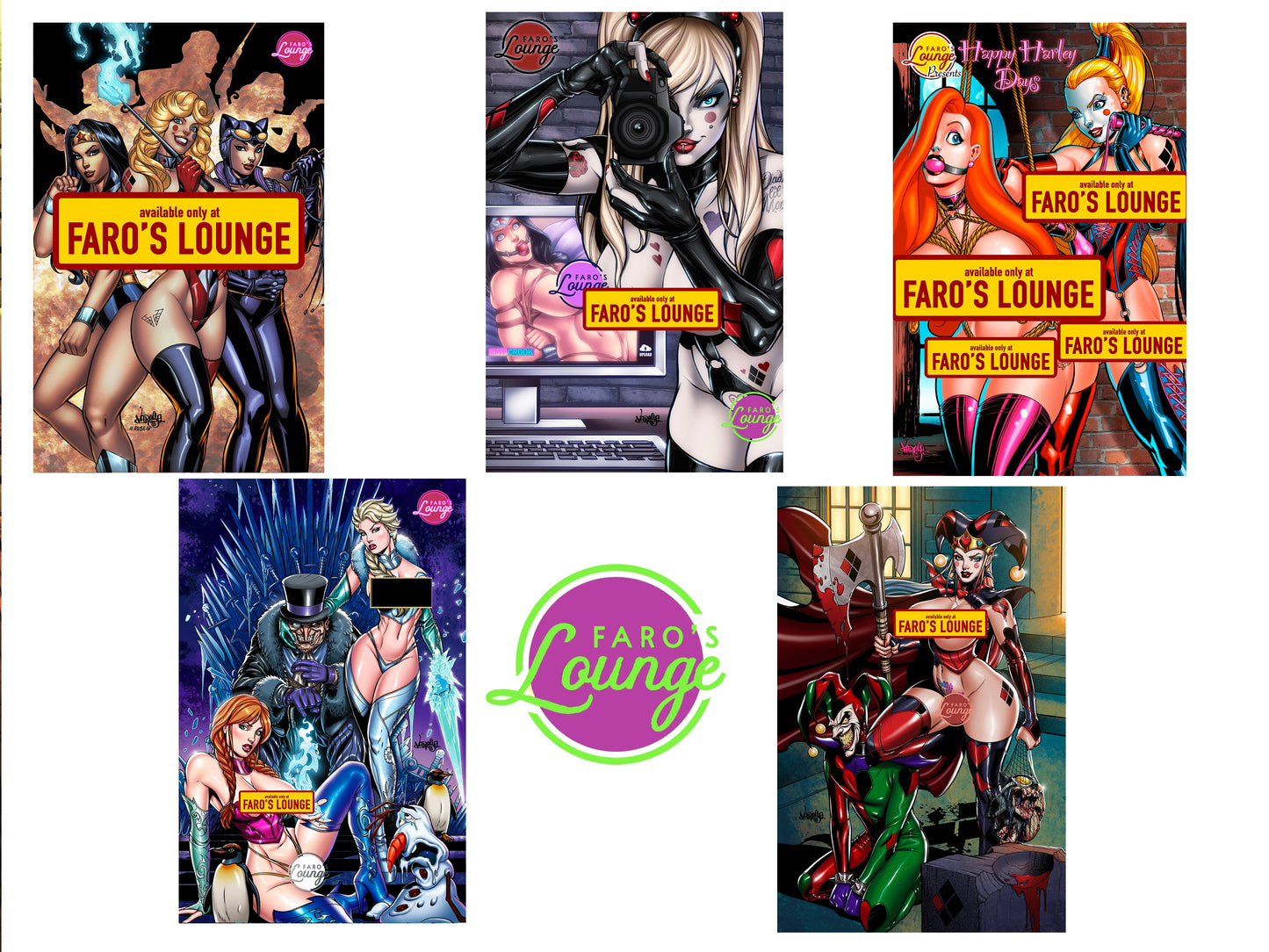 Happy Harley Days Sketchbook – Digital Download | Kara Zor-El Supergirl & Harley Quinn Brainiac Bondage Mature Pinup Art