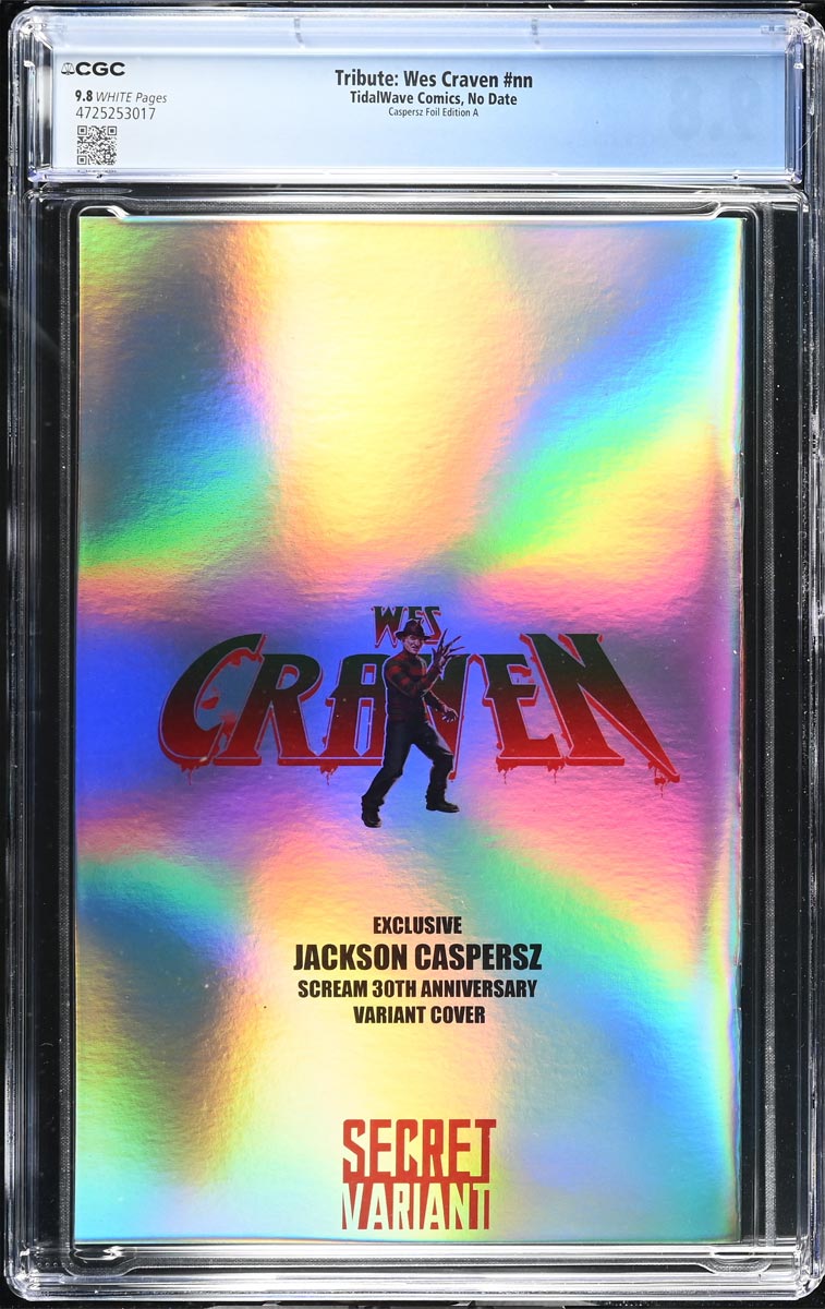Wes Craven #1 Fame Series CGC 9.8 Caspersz "Scream 30th Anniversary" Secret Foil Variant #1/30