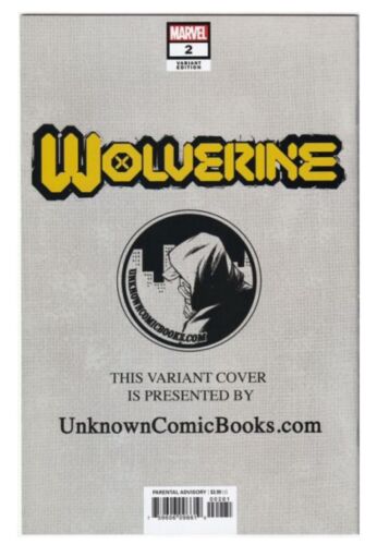 WOLVERINE #2 UNKNOWN COMICS INHYUK LEE EXCLUSIVE VAR DX (03/25/2020)