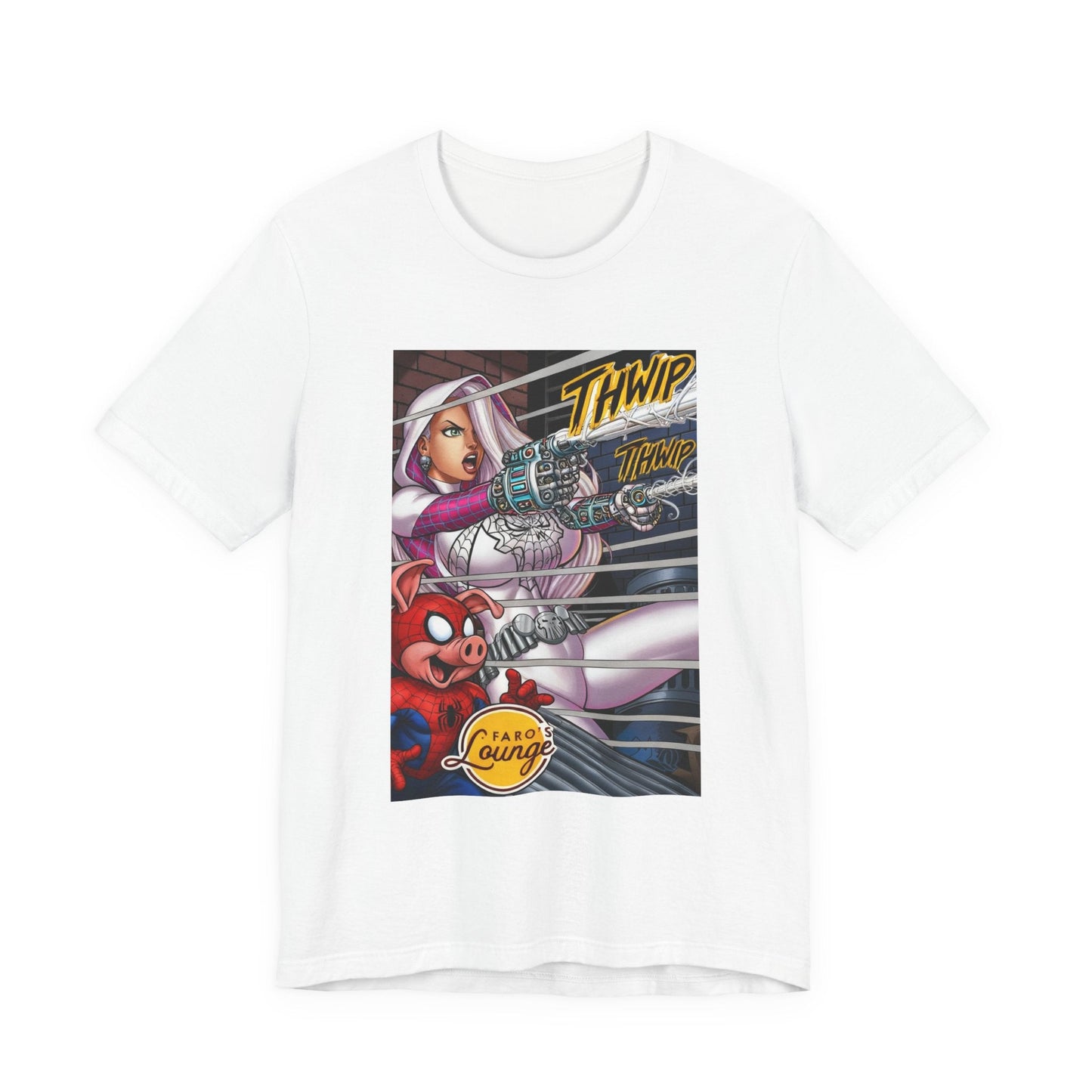 Spider-Gwen and Spider-Ham Team Up -- Comic Hero Tee Spider-Man Graphic Shirt