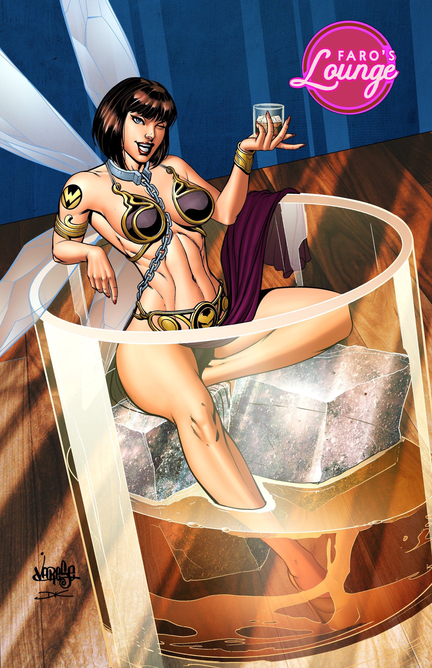 Slave Leia Steel Bikini Spectacular #1 – Digital Download | Poison Ivy Steel Bikini Mature Full-Color Pinup Art