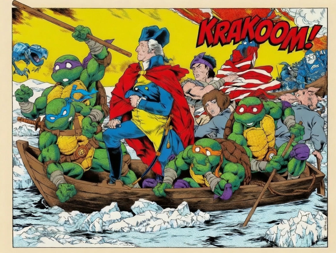 Turtles & George Pack – Digital Download | TMNT 1776 Recolor Variants Collection