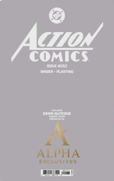 Action Comics #252 IN HAND Facsimile Edition Alpha Excl  Dawn McTeigue Spot Foil