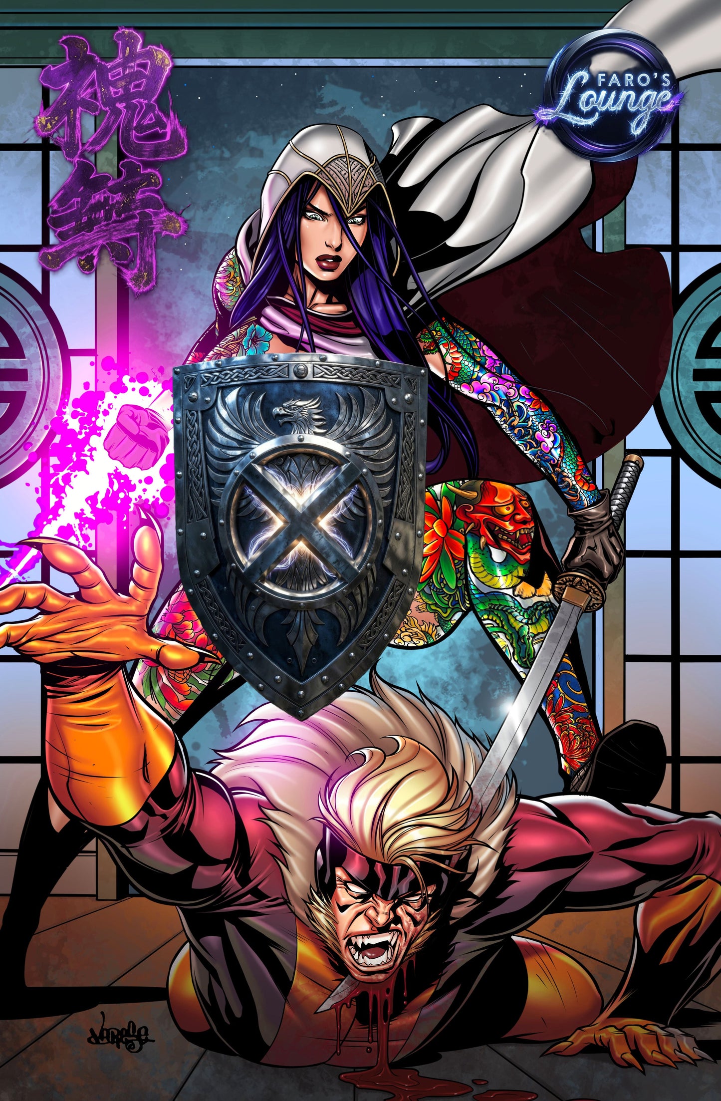 Assassin's Greed #1 – Digital Download | Psylocke & Sabretooth Yakuza Cover Art