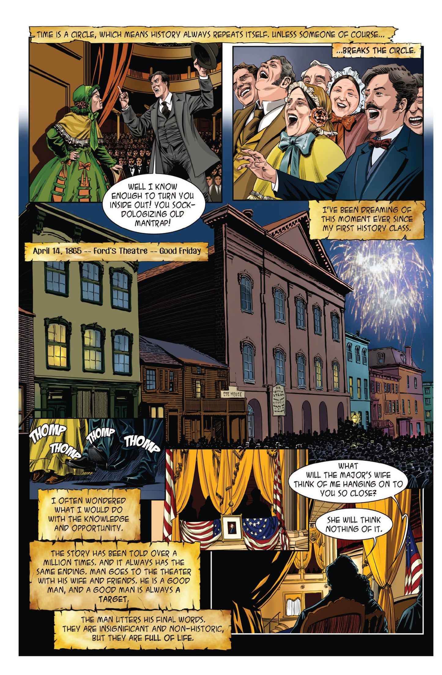 Faro: Book 1 – Digital Download | Abraham Lincoln Time Travel Mature Full-Color Alt-History Graphic Novel