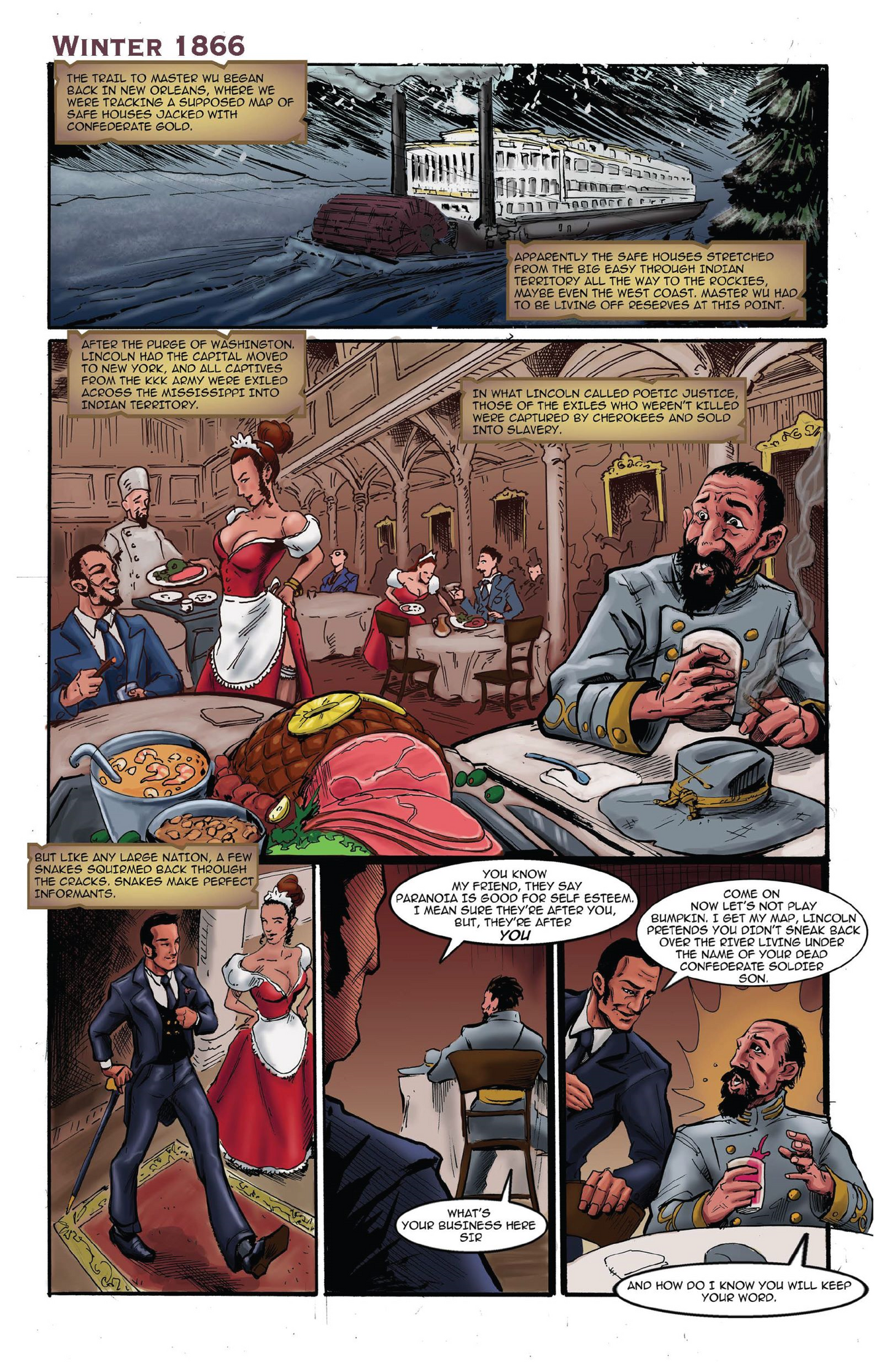 Faro: Book 4 – Miss Marigold Cover | Mature Full-Color Graphic Novel by Jose Varese