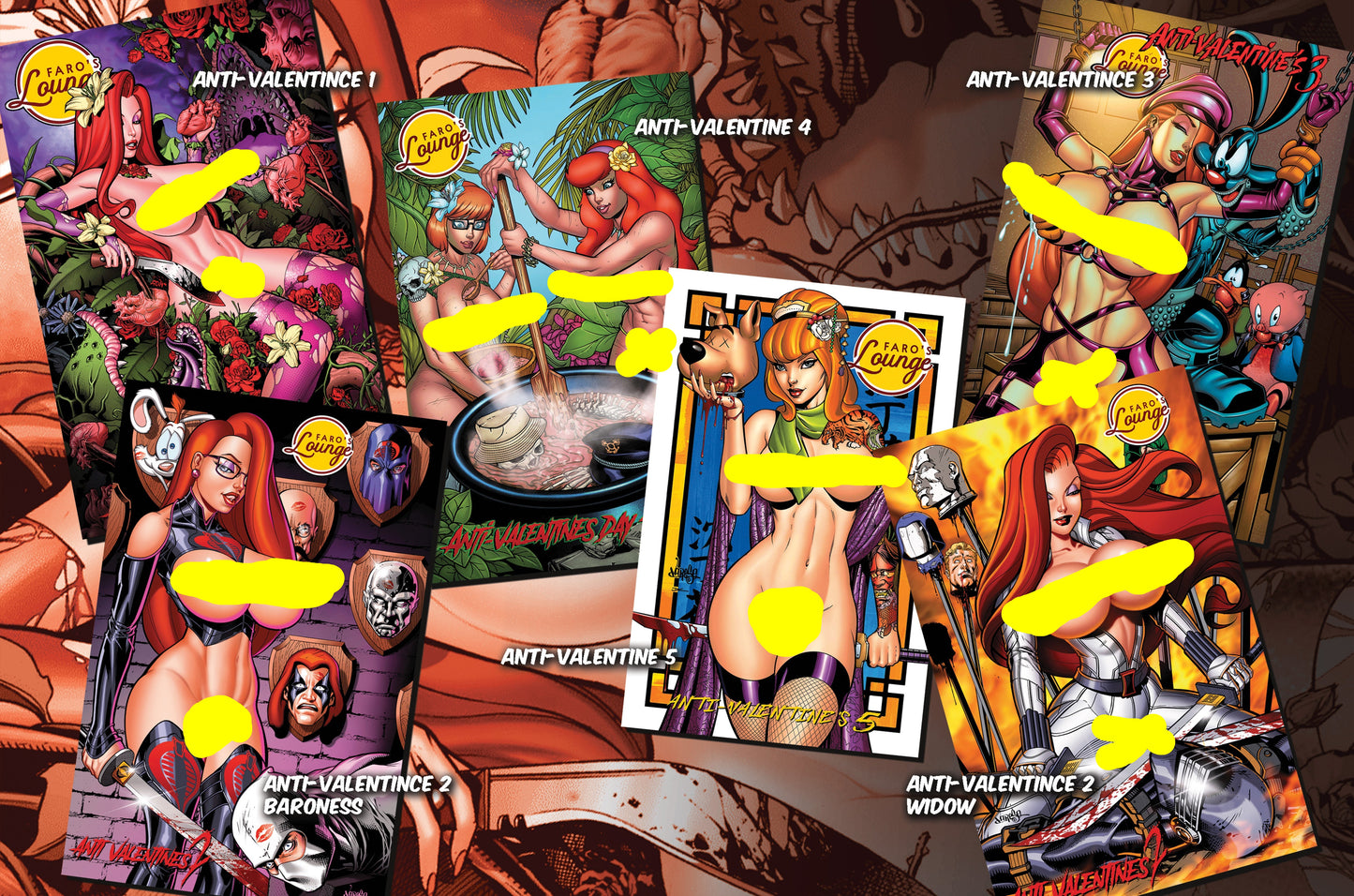 Anti-Valentine's #2 – Digital Download | Jessica Rabbit as The Baroness Pinup Art & Erotic Stories