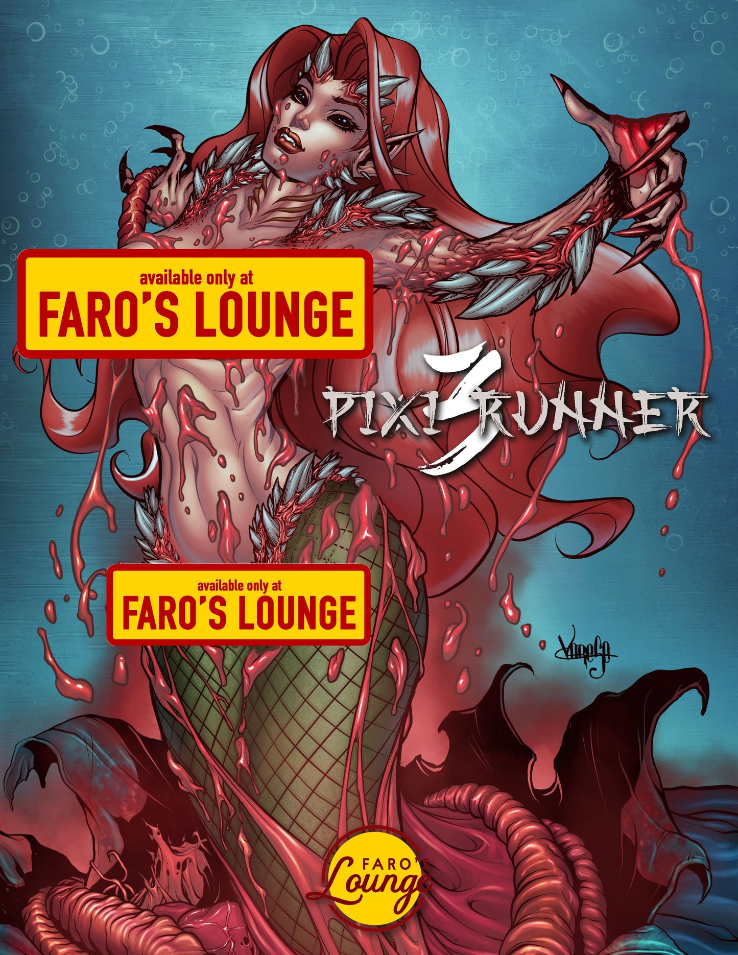 Pixi Runner #3 – Digital Download | Tamberain the Mermaid & IO Volcano Moon Mature Full-Color Sci-Fi Comic