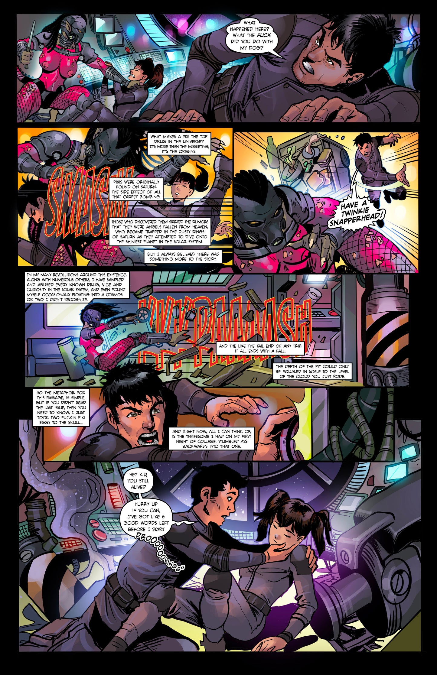Pixi Runner #6 – Double Tails: Mermaid Ménage | Mature Sci-Fi Comic | Faro's Lounge