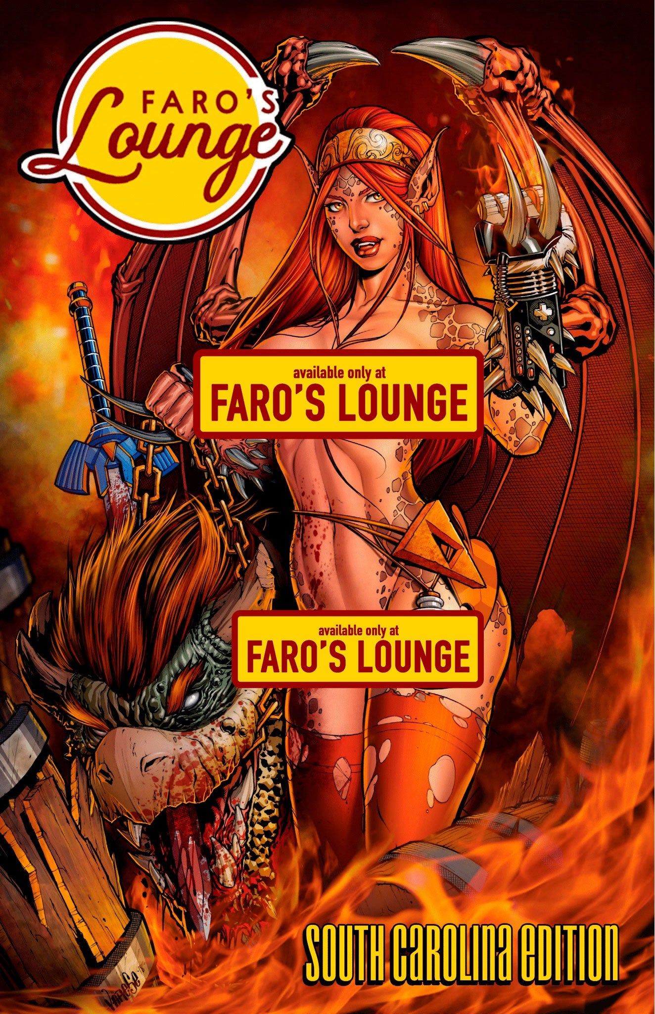 American Safari Sketchbook: South Carolina – Summer Nintendo Trophy Demon Mature B&W Pinup Art & Erotic Stories