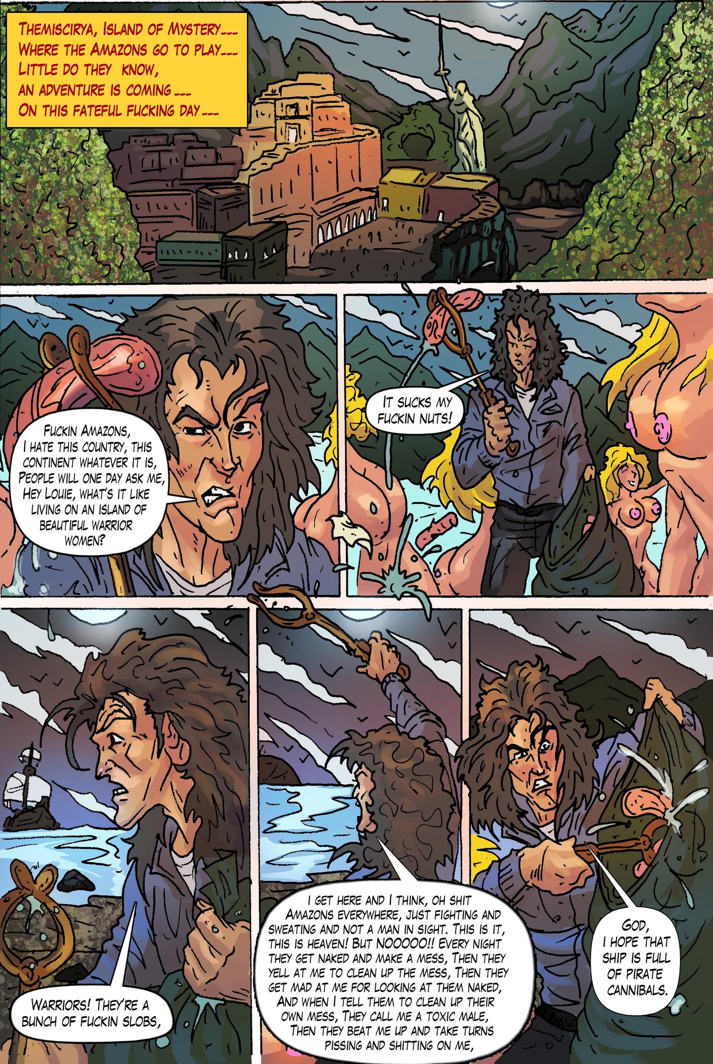 Zeldara: The Mistress of Mars #5 – Digital Download | Sparkles the Crispy Dream Wizard & Lynda Carter Wonder Woman Mature Full-Color Comic