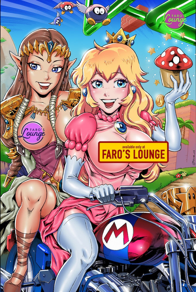 Faro's Sui-Cycle Series 3 – Digital Download | Power Girl & Wonder Woman DCU Power Chopper Mature Pinup Art