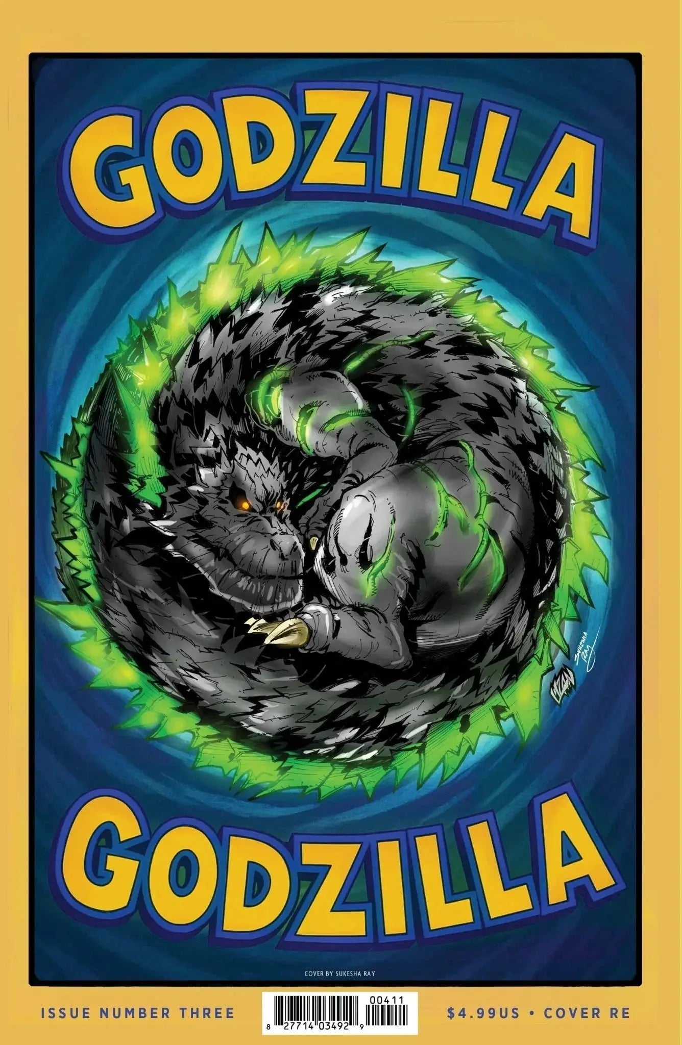 Godzilla [Kai-Sei Era] #3 - ECC Exclusive Sukesha Ray / Franck Uzan Playing Card Variant (10/8/25)