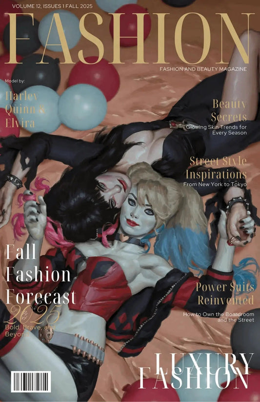 Harley Quinn X Elvira #1 - ECC Exclusive PXVX Fashion Magazine Variant