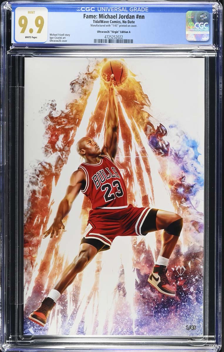 Michael Jordan #1 Fame Series CGC 9.9 Ultraraw26 CBQ Virgin Variant #1/45