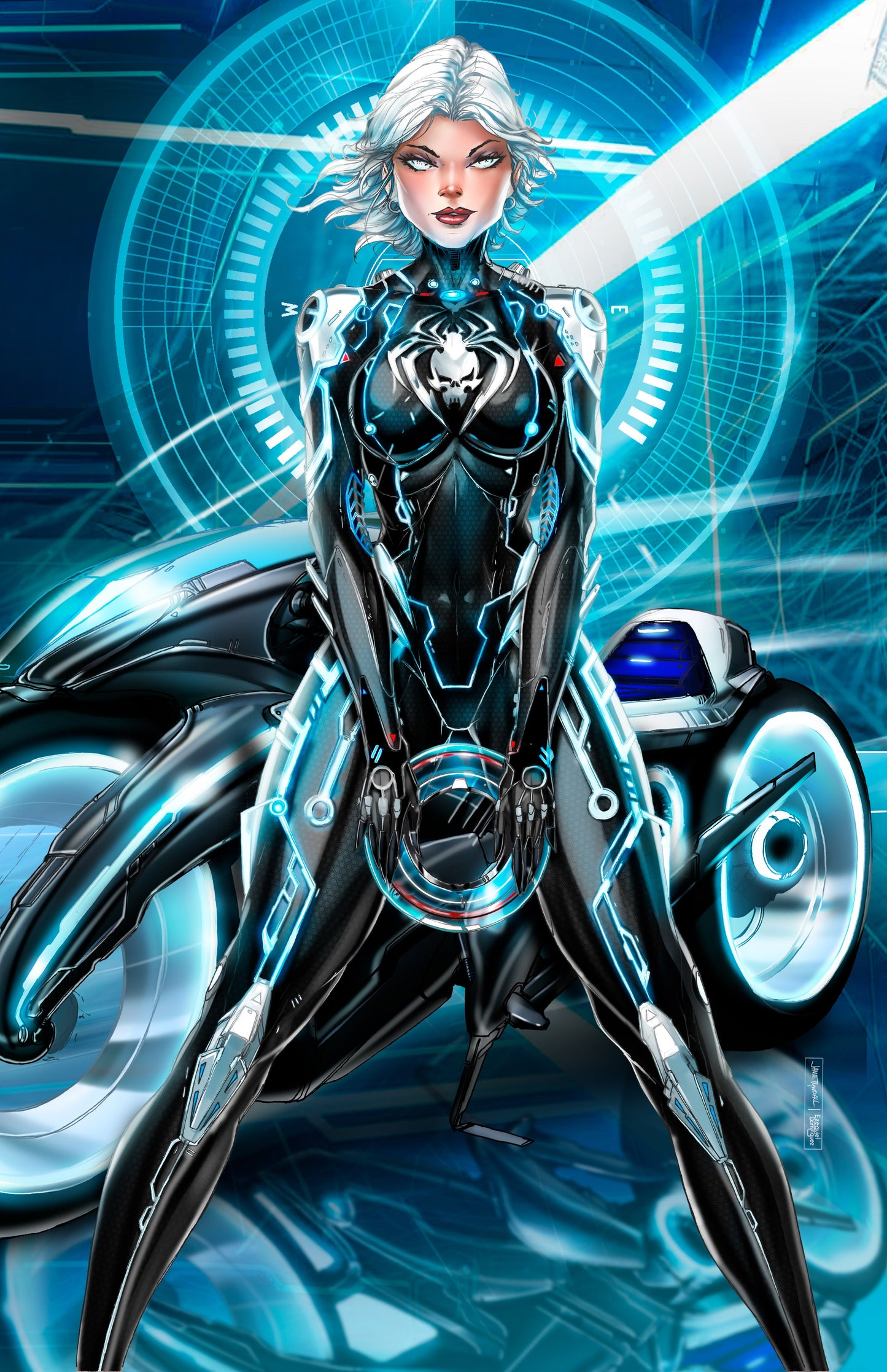 NYCC White Widow Tron Virgin Wraparound