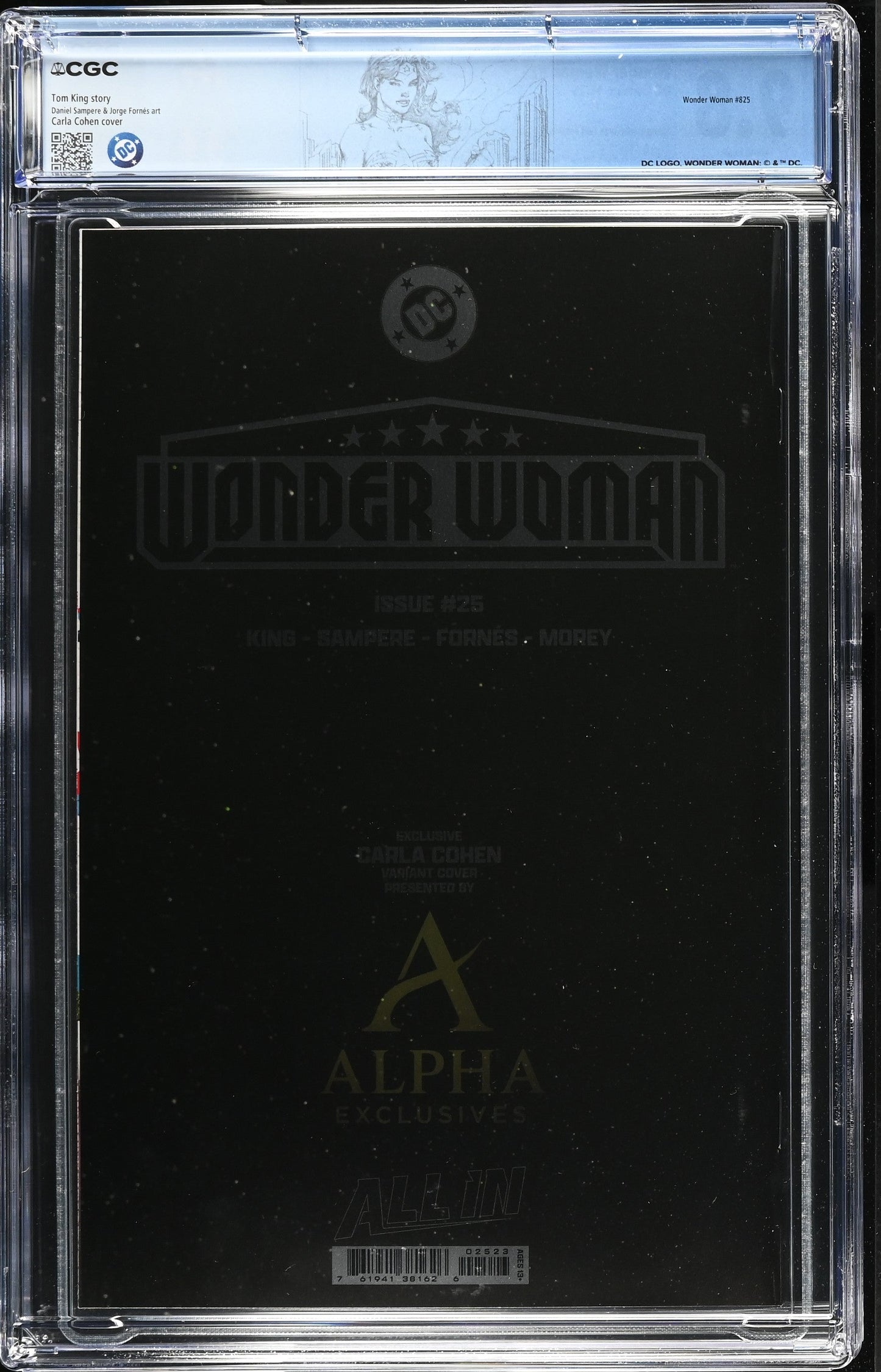 Wonder Woman #25 CGC 9.8 Carla Cohan NYCC Foil Variant 1st App Matriarch